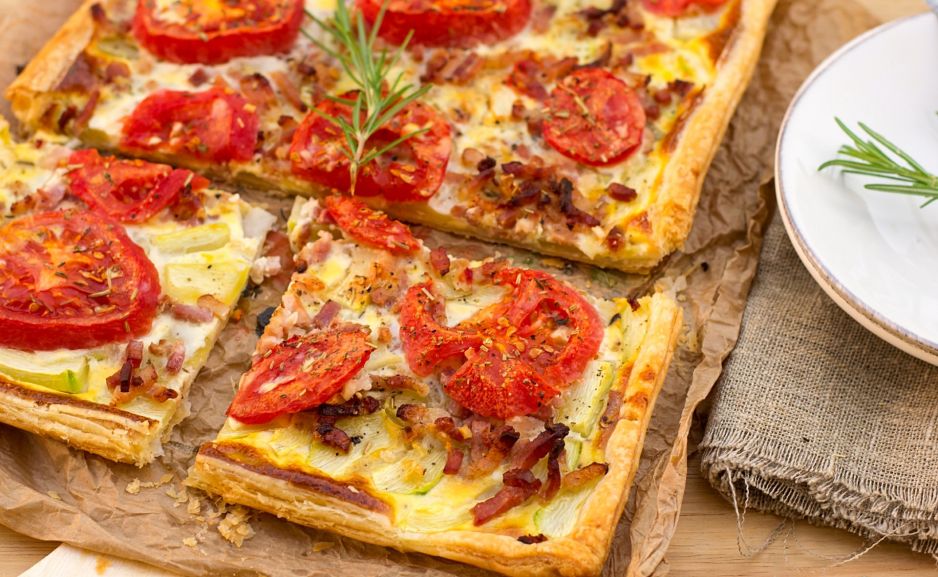 pizza na cieście francuskim