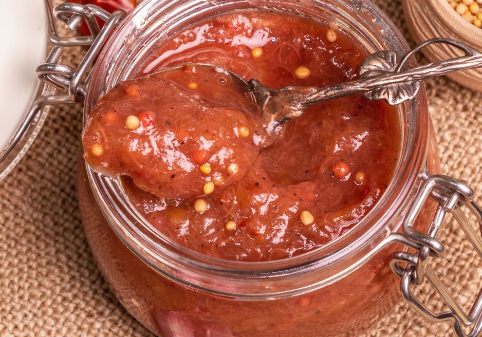 Chutney z rabarbaru